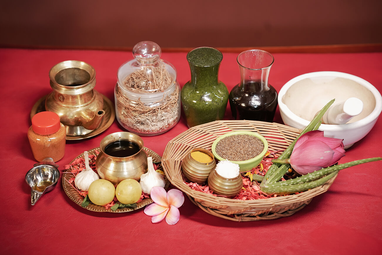 Ayurvedic treatment Panchakarma at an ayurvedic resort in Kerala