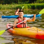 Backwater kayaking in Kadamakudy